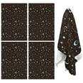 thumbnail image 1 of 4 Pcs Funny Kitchen Towels,Brown Star Moon Constellation Pattern Microfiber Dish Towels,Kitchen Tea Towels,Kitchen Towel Set (18" X 26"), 1 of 7