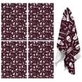 thumbnail image 1 of 4 Pcs Funny Kitchen Towels,Burgundy Rock Skull Pattern Microfiber Dish Towels,Kitchen Tea Towels,Kitchen Towel Set (18" X 26"), 1 of 7