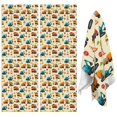 thumbnail image 1 of 4 Pcs Funny Kitchen Towels,Cartoon Construction Vehicles Signs Beige Pattern Microfiber Dish Towels,Kitchen Tea Towels,Kitchen Towel Set (18" X 26"), 1 of 7