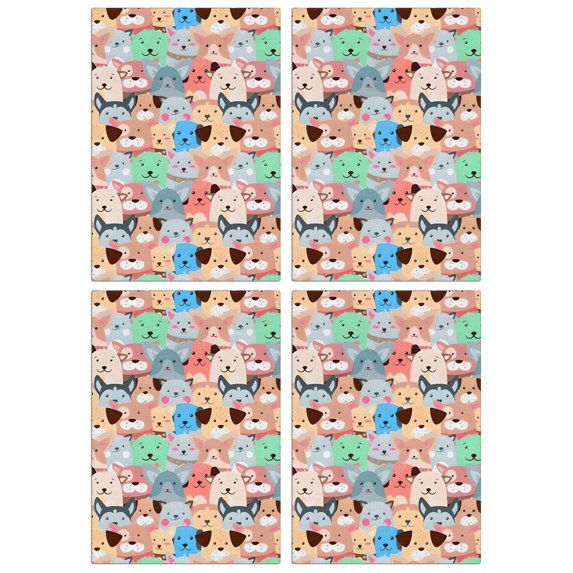 4 Pcs Funny Kitchen Towels,Cartoon Dog Microfiber Dish Towels,Kitchen Tea Towels,Kitchen Towel Set (18" X 26")
