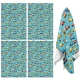 thumbnail image 1 of 4 Pcs Funny Kitchen Towels,Cartoon Traffic Vehicles Boats Light Blue Pattern Microfiber Dish Towels,Kitchen Tea Towels,Kitchen Towel Set (18" X 26"), 1 of 7