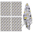 thumbnail image 1 of 4 Pcs Funny Kitchen Towels,Cartoon Unicorn Leaf Pattern Microfiber Dish Towels,Kitchen Tea Towels,Kitchen Towel Set (18" X 26"), 1 of 7