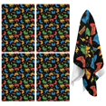 thumbnail image 1 of 4 Pcs Funny Kitchen Towels,Colorful Games Controller Black Pattern Microfiber Dish Towels,Kitchen Tea Towels,Kitchen Towel Set (18" X 26"), 1 of 7