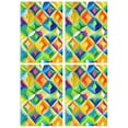 thumbnail image 1 of 4 Pcs Funny Kitchen Towels,Colorful Geometric Pattern Microfiber Dish Towels,Kitchen Tea Towels,Kitchen Towel Set (18" X 26"), 1 of 3