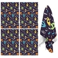 thumbnail image 1 of 4 Pcs Funny Kitchen Towels,Colorful Halloween Ghosts Skulls and Pumpkins Microfiber Dish Towels,Kitchen Tea Towels,Kitchen Towel Set (18" X 26"), 1 of 7