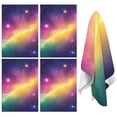 thumbnail image 1 of 4 Pcs Funny Kitchen Towels,Colorful Tie Dye Nebula Pattern Microfiber Dish Towels,Kitchen Tea Towels,Kitchen Towel Set (18" X 26"), 1 of 7