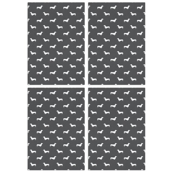 4 Pcs Funny Kitchen Towels,Dachshund Microfiber Dish Towels,Kitchen Tea Towels,Kitchen Towel Set (18" X 26")