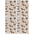 thumbnail image 1 of 4 Pcs Funny Kitchen Towels,Dachshund and Paws Microfiber Dish Towels,Kitchen Tea Towels,Kitchen Towel Set (18" X 26"), 1 of 3