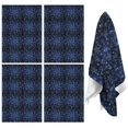 thumbnail image 1 of 4 Pcs Funny Kitchen Towels,Dark Blue Christmas Snowflake Pattern Microfiber Dish Towels,Kitchen Tea Towels,Kitchen Towel Set (18" X 26"), 1 of 7