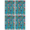 thumbnail image 1 of 4 Pcs Funny Kitchen Towels,Dogs with Flowers Microfiber Dish Towels,Kitchen Tea Towels,Kitchen Towel Set (18" X 26"), 1 of 3