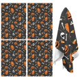thumbnail image 1 of 4 Pcs Funny Kitchen Towels,Gray Halloween Pumpkins Skulls and Bones Microfiber Dish Towels,Kitchen Tea Towels,Kitchen Towel Set (18" X 26"), 1 of 7