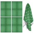 thumbnail image 1 of 4 Pcs Funny Kitchen Towels,Green Christmas Snowflake Pattern Microfiber Dish Towels,Kitchen Tea Towels,Kitchen Towel Set (18" X 26"), 1 of 7