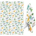 thumbnail image 1 of 4 Pcs Funny Kitchen Towels,Green Dinosaurs Cacti Pattern Microfiber Dish Towels,Kitchen Tea Towels,Kitchen Towel Set (18" X 26"), 1 of 7
