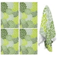 thumbnail image 1 of 4 Pcs Funny Kitchen Towels,Green Floral and Petal Pattern Microfiber Dish Towels,Kitchen Tea Towels,Kitchen Towel Set (18" X 26"), 1 of 7