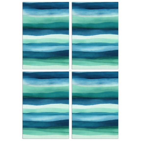 4 Pcs Funny Kitchen Towels,Green and Grey Abstract Art Artwork Microfiber Dish Towels,Kitchen Tea Towels,Kitchen Towel Set (18" X 26")