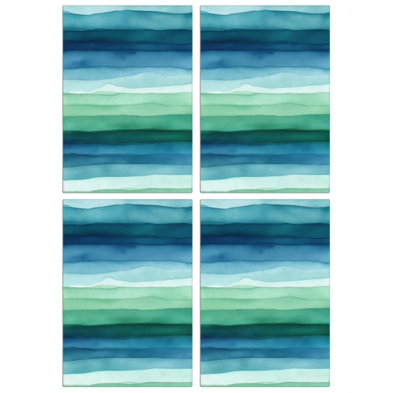 4 Pcs Funny Kitchen Towels,Green and Grey Abstract Art Artwork Microfiber Dish Towels,Kitchen Tea Towels,Kitchen Towel Set (18" X 26")