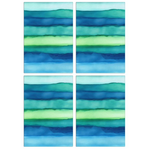 4 Pcs Funny Kitchen Towels,Green and Grey Abstract Art Artwork Microfiber Dish Towels,Kitchen Tea Towels,Kitchen Towel Set (18" X 26")