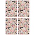 thumbnail image 1 of 4 Pcs Funny Kitchen Towels,Husky Dog Flower Floral Microfiber Dish Towels,Kitchen Tea Towels,Kitchen Towel Set (18" X 26"), 1 of 3