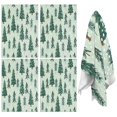thumbnail image 1 of 4 Pcs Funny Kitchen Towels,Light Green Christmas Tree and Snow Pattern Microfiber Dish Towels,Kitchen Tea Towels,Kitchen Towel Set (18" X 26"), 1 of 7