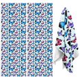 thumbnail image 1 of 4 Pcs Funny Kitchen Towels,Lightblue Butterfly Pattern Microfiber Dish Towels,Kitchen Tea Towels,Kitchen Towel Set (18" X 26"), 1 of 7