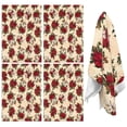 thumbnail image 1 of 4 Pcs Funny Kitchen Towels,Multicolor Christmas Floral Pattern Microfiber Dish Towels,Kitchen Tea Towels,Kitchen Towel Set (18" X 26"), 1 of 7