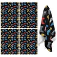thumbnail image 1 of 4 Pcs Funny Kitchen Towels,Multicolor Controllers Games Icons Black Pattern Microfiber Dish Towels,Kitchen Tea Towels,Kitchen Towel Set (18" X 26"), 1 of 7