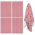 thumbnail image 1 of 4 Pcs Funny Kitchen Towels,Pink Christmas Santa and Tree Pattern Microfiber Dish Towels,Kitchen Tea Towels,Kitchen Towel Set (18" X 26"), 1 of 7