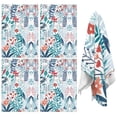 thumbnail image 1 of 4 Pcs Funny Kitchen Towels,Pioneer Flower Floral Print Pattern Microfiber Dish Towels,Kitchen Tea Towels,Kitchen Towel Set (18" X 26"), 1 of 7
