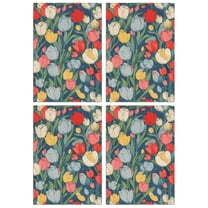 4 Pcs Funny Kitchen Towels,Pioneer Flower Microfiber Dish Towels,Kitchen Tea Towels,Kitchen Towel Set (18" X 26")