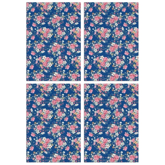 4 Pcs Funny Kitchen Towels,Pioneer Flower Microfiber Dish Towels,Kitchen Tea Towels,Kitchen Towel Set (18" X 26")