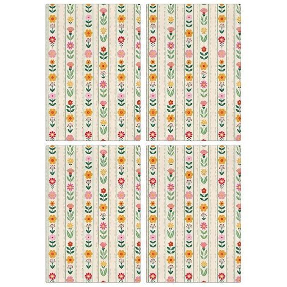 4 Pcs Funny Kitchen Towels,Pioneer Flower Microfiber Dish Towels,Kitchen Tea Towels,Kitchen Towel Set (18" X 26")