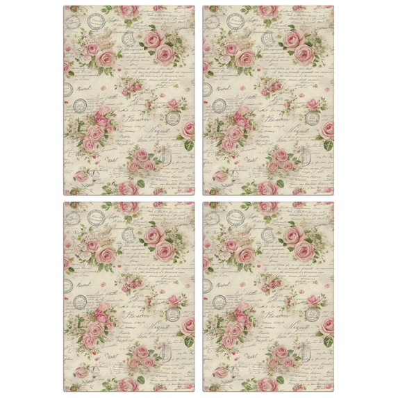 4 Pcs Funny Kitchen Towels,Pioneer Flower Microfiber Dish Towels,Kitchen Tea Towels,Kitchen Towel Set (18" X 26")