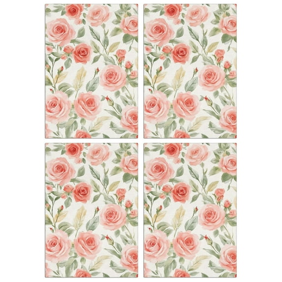 4 Pcs Funny Kitchen Towels,Pioneer Flower Microfiber Dish Towels,Kitchen Tea Towels,Kitchen Towel Set (18" X 26")
