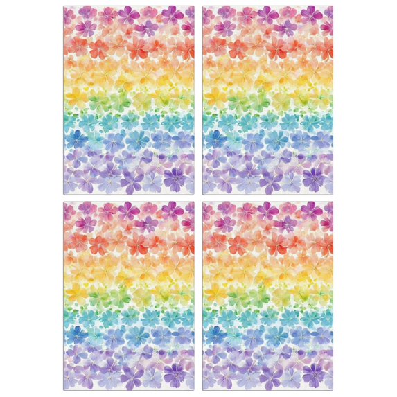 4 Pcs Funny Kitchen Towels,Pioneer Flower Microfiber Dish Towels,Kitchen Tea Towels,Kitchen Towel Set (18" X 26")