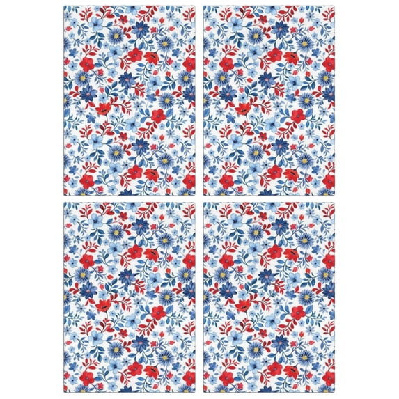 4 Pcs Funny Kitchen Towels,Pioneer Flower Microfiber Dish Towels,Kitchen Tea Towels,Kitchen Towel Set (18" X 26")