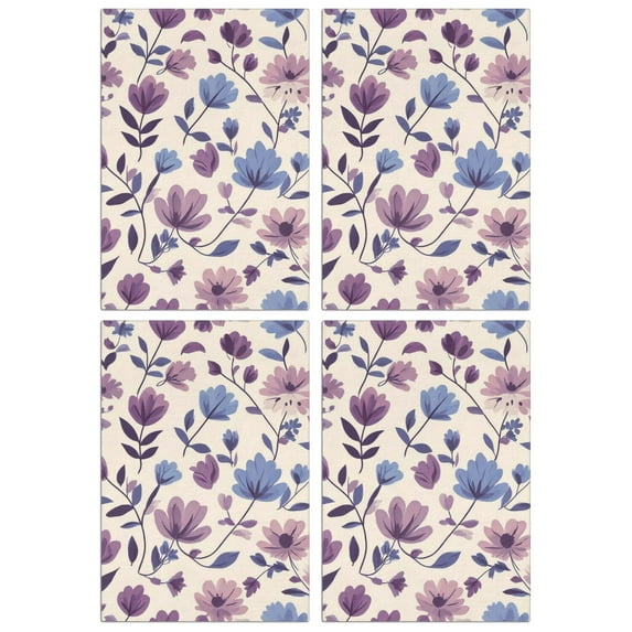 4 Pcs Funny Kitchen Towels,Pioneer Flower Microfiber Dish Towels,Kitchen Tea Towels,Kitchen Towel Set (18" X 26")