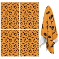 thumbnail image 1 of 4 Pcs Funny Kitchen Towels,Pumpkin Bat Halloween Pattern Microfiber Dish Towels,Kitchen Tea Towels,Kitchen Towel Set (18" X 26"), 1 of 7