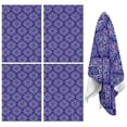 thumbnail image 1 of 4 Pcs Funny Kitchen Towels,Purple Ethnic Geometric Pattern Microfiber Dish Towels,Kitchen Tea Towels,Kitchen Towel Set (18" X 26"), 1 of 7