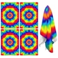 thumbnail image 1 of 4 Pcs Funny Kitchen Towels,Rainbow Tie Dye Mandala Pattern Microfiber Dish Towels,Kitchen Tea Towels,Kitchen Towel Set (18" X 26"), 1 of 7