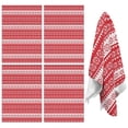 thumbnail image 1 of 4 Pcs Funny Kitchen Towels,Red Christmas Geometric Snowflake Pattern Microfiber Dish Towels,Kitchen Tea Towels,Kitchen Towel Set (18" X 26"), 1 of 7
