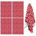 thumbnail image 1 of 4 Pcs Funny Kitchen Towels,Red Christmas HO Pattern Microfiber Dish Towels,Kitchen Tea Towels,Kitchen Towel Set (18" X 26"), 1 of 7