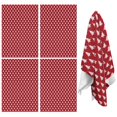 thumbnail image 1 of 4 Pcs Funny Kitchen Towels,Red Christmas Tree Pattern Microfiber Dish Towels,Kitchen Tea Towels,Kitchen Towel Set (18" X 26"), 1 of 7