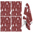 thumbnail image 1 of 4 Pcs Funny Kitchen Towels,Red Christmas Tree and Star Pattern Microfiber Dish Towels,Kitchen Tea Towels,Kitchen Towel Set (18" X 26"), 1 of 7