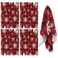 thumbnail image 1 of 4 Pcs Funny Kitchen Towels,Red and Black Christmas Snowflake Pattern Microfiber Dish Towels,Kitchen Tea Towels,Kitchen Towel Set (18" X 26"), 1 of 7