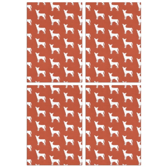 4 Pcs Funny Kitchen Towels,Repeat Chihuahua Microfiber Dish Towels,Kitchen Tea Towels,Kitchen Towel Set (18" X 26")