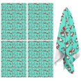 thumbnail image 1 of 4 Pcs Funny Kitchen Towels,Turquoise Christmas Gnome Pattern Microfiber Dish Towels,Kitchen Tea Towels,Kitchen Towel Set (18" X 26"), 1 of 7