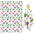 thumbnail image 1 of 4 Pcs Funny Kitchen Towels,White Cartoon Dinosaurs Flowers Pattern Microfiber Dish Towels,Kitchen Tea Towels,Kitchen Towel Set (18" X 26"), 1 of 7