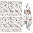 thumbnail image 1 of 4 Pcs Funny Kitchen Towels,White Christmas Bird and Pine Pattern Microfiber Dish Towels,Kitchen Tea Towels,Kitchen Towel Set (18" X 26"), 1 of 7
