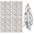 thumbnail image 1 of 4 Pcs Funny Kitchen Towels,White Halloween Skull Pumpkin Spider Pattern Microfiber Dish Towels,Kitchen Tea Towels,Kitchen Towel Set (18" X 26"), 1 of 7
