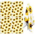 thumbnail image 1 of 4 Pcs Funny Kitchen Towels,White Yellow Sunflower Pattern Microfiber Dish Towels,Kitchen Tea Towels,Kitchen Towel Set (18" X 26"), 1 of 7